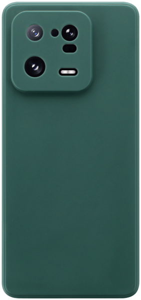 Xiaomi 13 Pro szilikon tok kameravédővel matt sötétzöld
