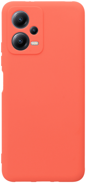 Xiaomi Redmi Note 12 5G szilikon tok kameravédővel matt barackszínű