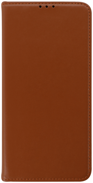 Samsung Galaxy S23 FE (SM-S711B) oldalra nyíló flipes bőrtok valódi bőr barna