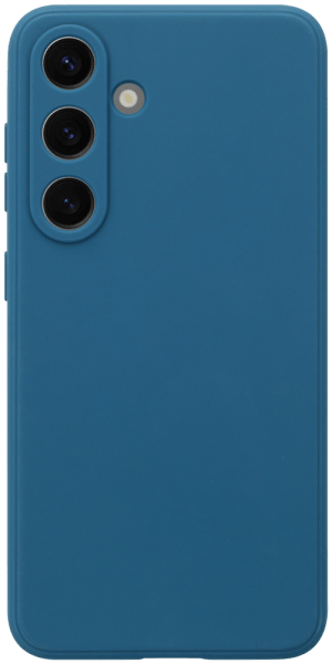 Samsung Galaxy S24 (SM-S921B) szilikon tok kameravédővel matt sötétkék