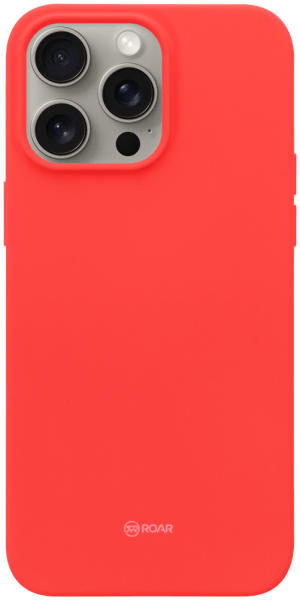Apple iPhone 15 Pro Max szilikon tok gyári ROAR piros