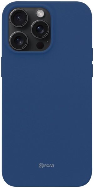 Apple iPhone 15 Pro Max szilikon tok gyári ROAR sötétkék