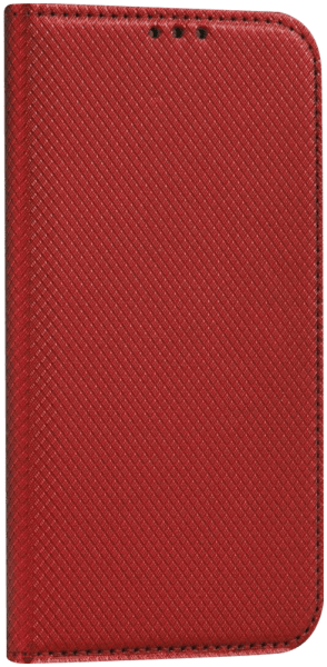 Xiaomi Redmi Note 12S oldalra nyíló flipes bőrtok rombusz mintás piros