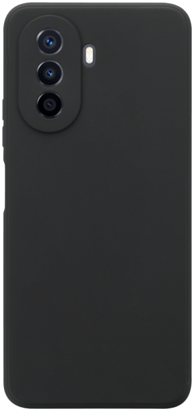 Huawei Nova Y70 (Y70 Plus) szilikon tok kameravédővel matt fekete