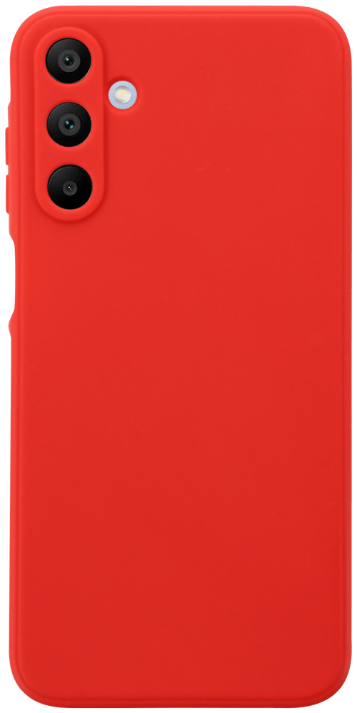 Samsung Galaxy A15 (SM-A155F) szilikon tok kameravédővel matt piros