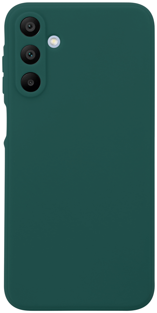 Samsung Galaxy A15 5G (SM-A156B) szilikon tok kameravédővel matt sötétzöld