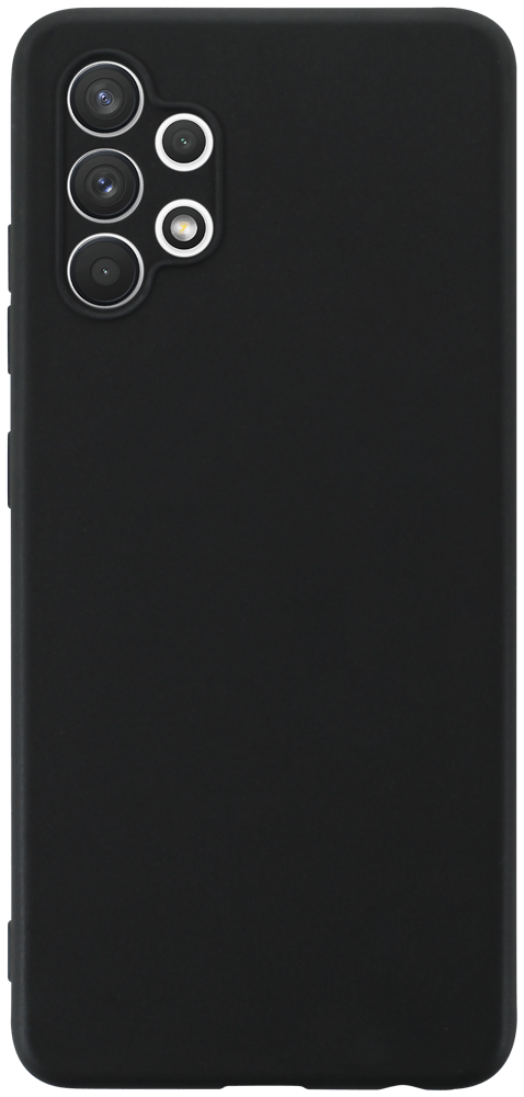 Samsung Galaxy M32 (SM-M325F) szilikon tok kameravédővel matt fekete