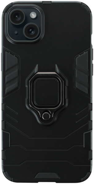 Apple iPhone 15 Plus ütésálló tok légpárnás sarkas, hibrid Ring Armor fekete