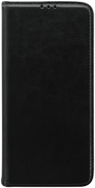 Samsung Galaxy M13 4G (SM-M135F) oldalra nyíló flipes bőrtok valódi bőr fekete