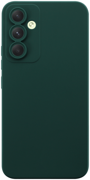 Samsung Galaxy A54 (SM-A546B) szilikon tok kameravédővel matt sötétzöld
