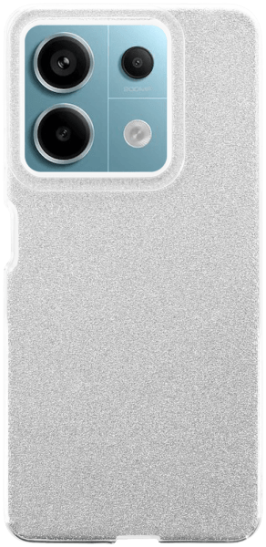 Xiaomi Redmi Note 13 5G szilikon tok csillogó hátlap ezüst