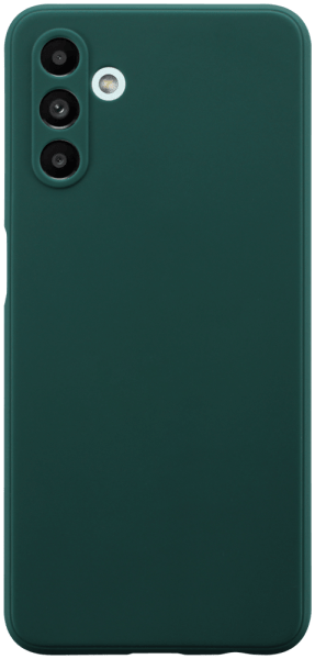 Samsung Galaxy A13 5G (SM-A136) szilikon tok kameravédővel matt sötétzöld
