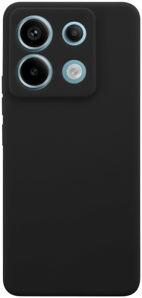 Xiaomi Redmi Note 13 Pro 5G szilikon tok kameravédővel matt fekete