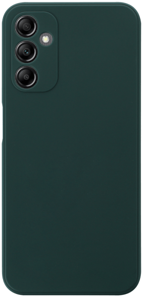Samsung Galaxy A14 5G (SM-A146P) szilikon tok kameravédővel matt sötétzöld