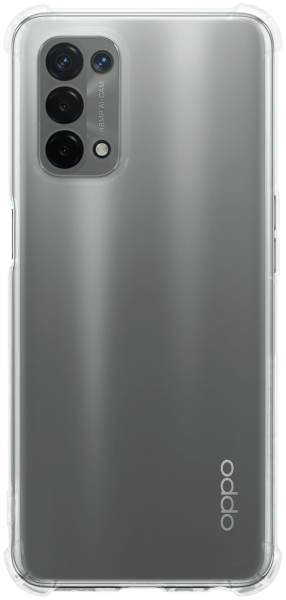 Oppo A74 5G szilikon tok közepesen ütésálló légpárnás sarok kameravédővel átlátszó