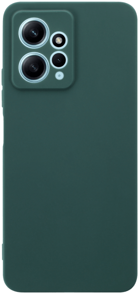 Xiaomi Redmi Note 12 4G szilikon tok kameravédővel matt sötétzöld
