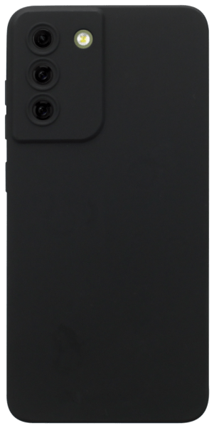 Samsung Galaxy S21 FE szilikon tok kameravédővel matt fekete