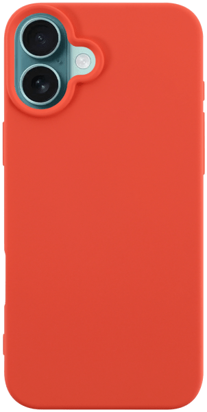 Apple iPhone 16 Plus szilikon tok matt barackszínű