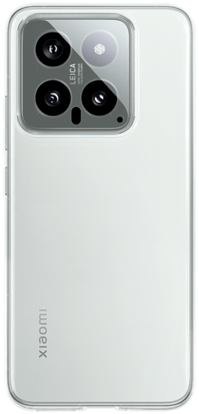 Xiaomi 14 szilikon tok közepesen ütésálló kameravédővel átlátszó