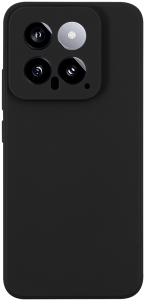 Xiaomi 14 szilikon tok kameravédővel matt fekete