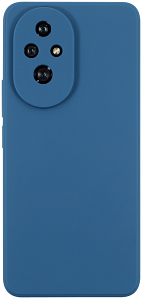 Honor 200 szilikon tok kameravédővel matt sötétkék