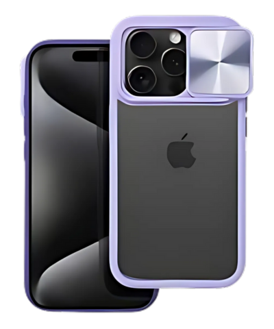 SLIDER TOK iPhone 12 Pro készülékhez, Lila színben – Stílusos és Funkcionális Védelem