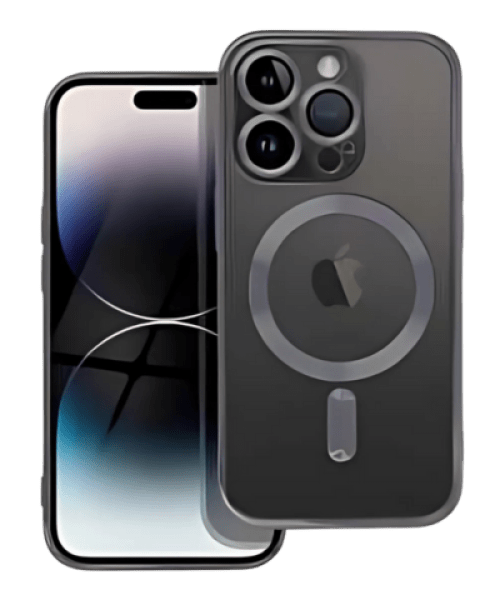 ELECTRO MAG COVER Tok – MagSafe Kompatibilis Védelem iPhone 14 Pro-hoz Fekete Színben