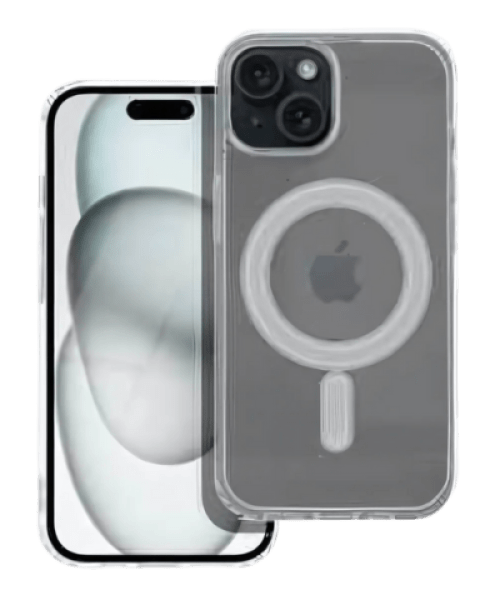 CLEAR MAG COVER tok – MagSafe kompatibilis védelem iPhone 15 Plus készülékhez átlátszó színben
