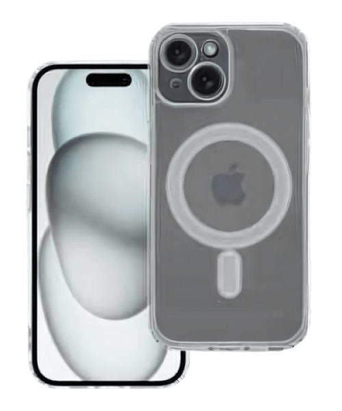 CLEAR MAG COVER– MagSafe kompatibilis  tok iPhone 15 készülékhez, kameravédelemmel átlátszó
