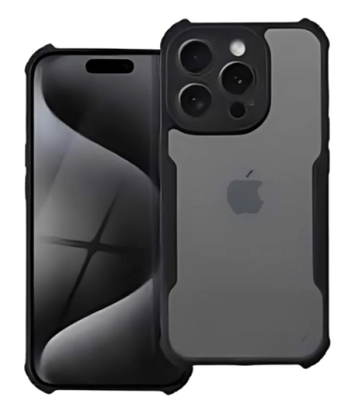 ANTI-DROP tok – Maximális védelem iPhone 15 Pro Max készülékhez fekete színben