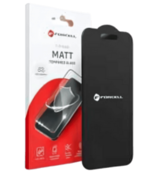 Forcell Matt Üveg – iPhone 14 Pro készülékhez | Fekete