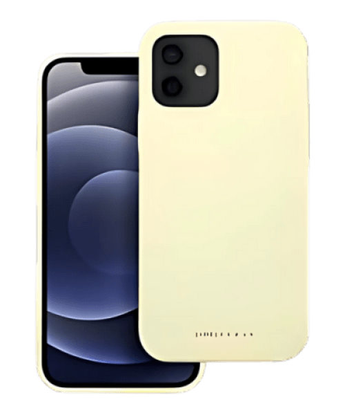 ROAR Cloud Skin Tok iPhone 12-hez – Halvány sárga