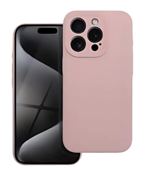 SILICONE Tok iPhone 16 Pro-hoz babarózsaszín színben