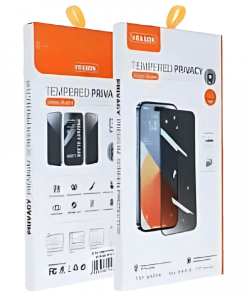 6D Pro Veason Adatvédelmi Üveg – iPhone 13 Pro Max / 14 Plus Készülékhez, Fekete kerettel