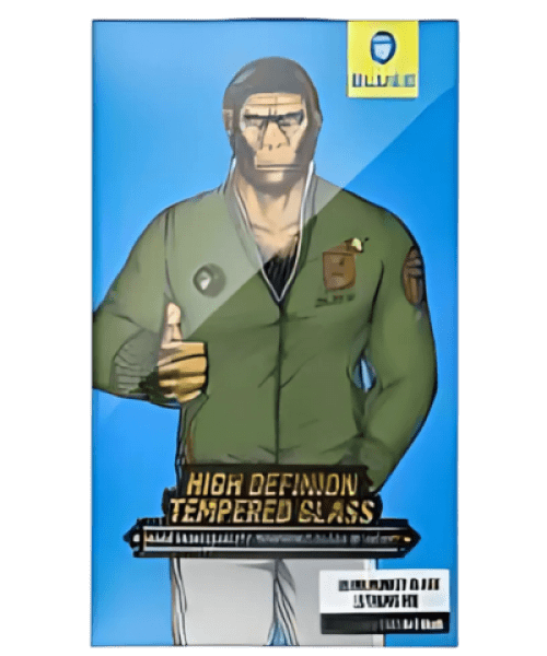 5D Mr. Monkey üvegfólia - Apple iPhone 13 készülékhez fekete kerettel (Strong HD)