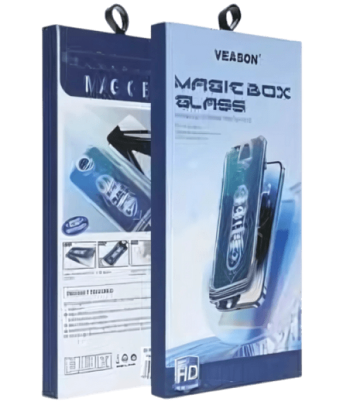 6D Pro Veason Könnyen Telepíthető Üveg – iPhone 13-hoz, Fekete Kerettel