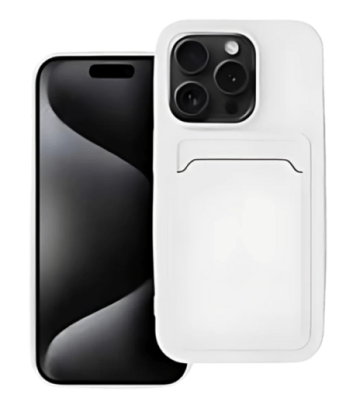 CARD Tok iPhone 15 Pro-hoz – Elegáns Fehér Kivitelben