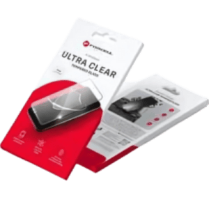 Forcell Ultra Clear Glass – iPhone 15 Pro Max-hoz, Fekete Színű kerettel