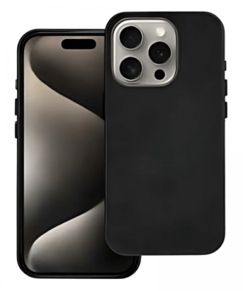 WOVEN MAG COVER Tok – MagSafe Kompatibilis iPhone 15 Pro-hoz, Elegáns Fekete színben