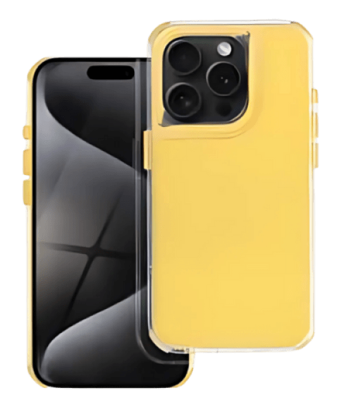 MATRIX tok iPhone 13 Pro-hoz – Stílusos védelem sárga színben