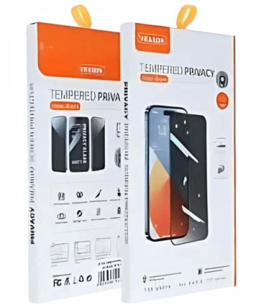 6D Pro Veason Adatvédelmi Edzett Üveg – iPhone 14 Pro Max-hoz, Fekete