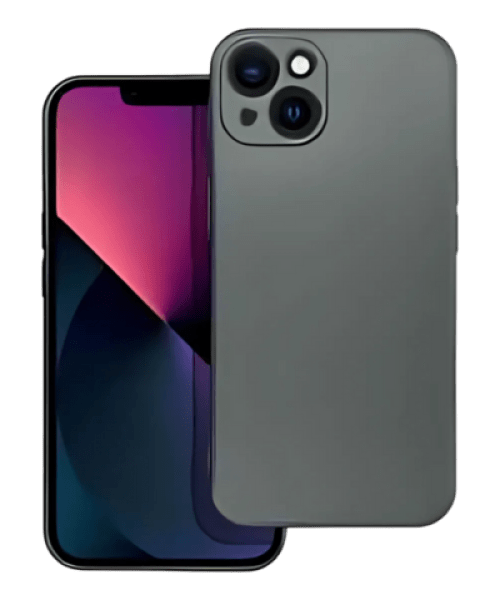 METALLIC tok iPhone 13-hoz – Szürke elegancia és védelem