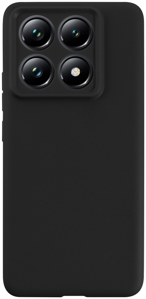 Xiaomi 14T Pro szilikon tok kameravédővel matt fekete