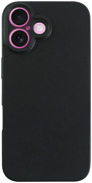 Apple iPhone 16 szilikon tok kameravédővel matt fekete