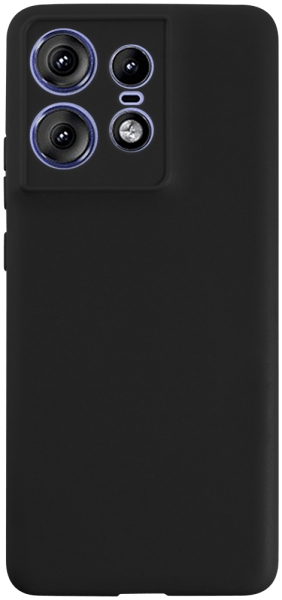 Motorola Edge 50 Pro szilikon tok kameravédővel matt fekete