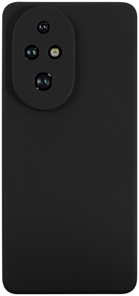 Honor 200 Pro szilikon tok kameravédővel matt fekete