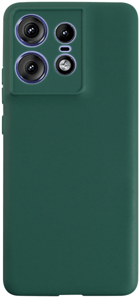 Motorola Edge 50 Pro szilikon tok kameravédővel matt sötétzöld