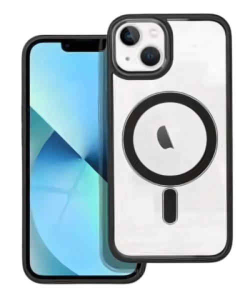 COLOR EDGE MAG COVER tok – MagSafe kompatibilis iPhone 13-hoz, fekete