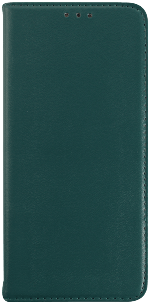 Motorola Moto E14 oldalra nyíló flipes bőrtok asztali tartó funkciós sötétzöld