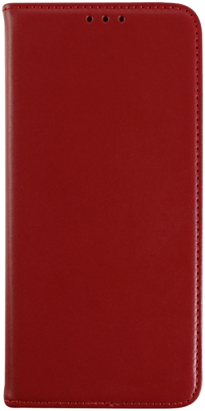 Apple iPhone 16 Pro Max oldalra nyíló flipes bőrtok valódi bőr piros